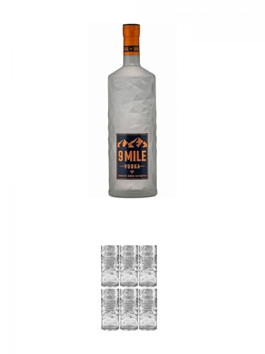 9 Mile Vodka Deutschland 1,75 Liter Magnum + 9 Mile HIGHBALL Vodka ACRYLGLAS 6 Stück 9 Mile Vodka Deutschland 1,75 Liter Magnum + 9 Mile HIGHBALL Vodka ACRYLGLAS 6 Stück von 1a Schiefer