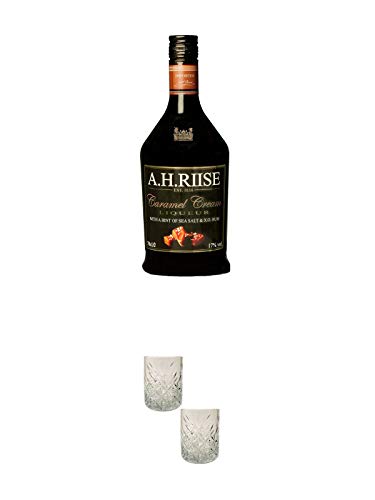 A.H. RIISE XO CARAMEL Cream Liqueur 17% 0,7 Liter + Rum Gläser 2 Stück A.H. RIISE XO CARAMEL Cream Liqueur 17% 0,7 Liter + Rum Gläser 2 Stück von 1a Schiefer