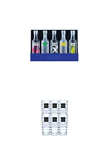 Absolut Five Miniaturpackung 250 ml + Three Sixty Vodka Gläser 6er Karton Absolut Five Miniaturpackung 250 ml + Three Sixty Vodka Gläser 6er Karton von 1a Schiefer