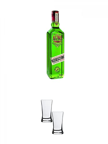 Agwa de Bolivia Likör aus der Kokapflanze mit Ginseng 0,7 Liter + Stölzle Shotglas/Stamper 2 Stück 2050021 Agwa de Bolivia Likör aus der Kokapflanze mit Ginseng 0,7 Liter + Stölzle Shotglas/Stamper 2 Stück 2050021 von 1a Schiefer