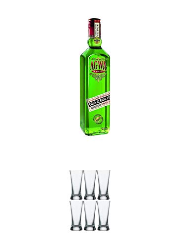Agwa de Bolivia Likör aus der Kokapflanze mit Ginseng 0,7 Liter + Stölzle Shotglas/Stamper lang 6 Stück 2050020 Agwa de Bolivia Likör aus der Kokapflanze mit Ginseng 0,7 Liter + Stölzle Shotglas/Stamper lang 6 Stück 2050020 von 1a Schiefer