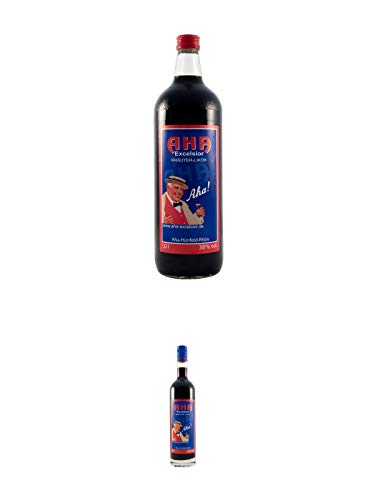 Aha Excelsior Kräuterlikör 1,0 Liter + Aha Excelsior Kräuterlikör 0,7 Liter Aha Excelsior Kräuterlikör 1,0 Liter + Aha Excelsior Kräuterlikör 0,7 Liter von 1a Schiefer