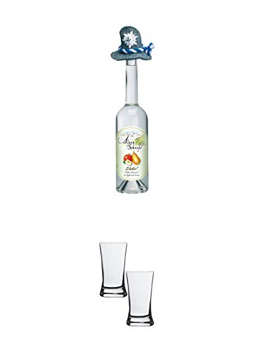 Alpenschnaps Steinbeisser Obstler 0,5 Liter + Stölzle Shotglas/Stamper 2 Stück 2050021 Alpenschnaps Steinbeisser Obstler 0,5 Liter + Stölzle Shotglas/Stamper 2 Stück 2050021 von 1a Schiefer