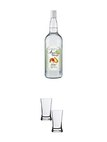 Alpenschnaps Steinbeisser Obstler 1,0 Liter + Stölzle Shotglas/Stamper 2 Stück 2050021 Alpenschnaps Steinbeisser Obstler 1,0 Liter + Stölzle Shotglas/Stamper 2 Stück 2050021 von 1a Schiefer