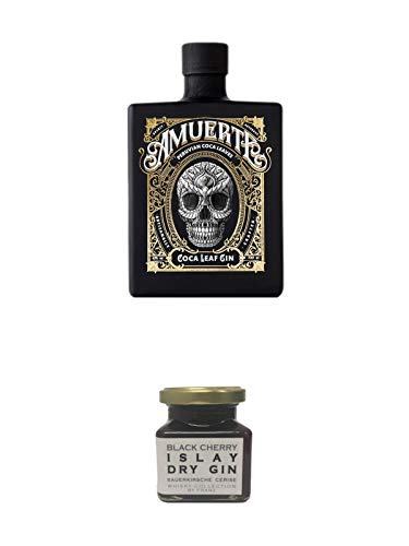 Amuerte Coca Leaf Gin 0,7 Liter Black Edition + Islay Dry Gin Black Cherry Sauerkirsche Marmelade 150 Gramm Amuerte Coca Leaf Gin 0,7 Liter Black Edition + Islay Dry Gin Black Cherry Sauerkirsche Marmelade 150 Gramm von 1a Schiefer