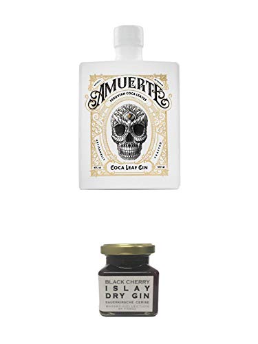 Amuerte Coca Leaf Gin 0,7 Liter White Edition + Islay Dry Gin Black Cherry Sauerkirsche Marmelade 150 Gramm Amuerte Coca Leaf Gin 0,7 Liter White Edition + Islay Dry Gin Black Cherry Sauerkirsche Marmelade 150 Gramm von 1a Schiefer