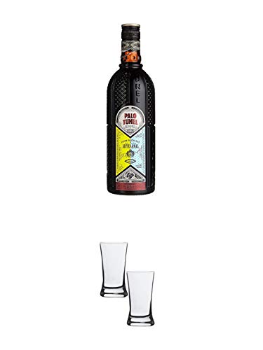 Antonio Nadal Licor PALO von Tunel aus Mallorca 0,7 Liter + Stölzle Shotglas/Stamper 2 Stück 2050021 von 1a Schiefer