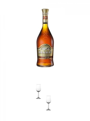 Ararat 3 Sterne Brandy 0,5 Liter + Nosing Gläser Kelchglas 2 Stück Ararat 3 Sterne Brandy 0,5 Liter + Nosing Gläser Kelchglas 2 Stück von 1a Schiefer