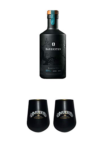 Bareksten Botanical Gin aus Norwegen 0,50 Liter + Amuerte GIN GLAS + Amuerte GIN GLAS von 1a Schiefer