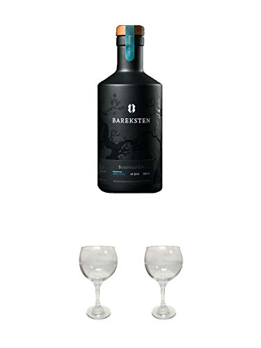 Bareksten Botanical Gin aus Norwegen 0,50 Liter + The London Gin No 1 GIN Glas 1 Stück + The London Gin No 1 GIN Glas 1 Stück von 1a Schiefer