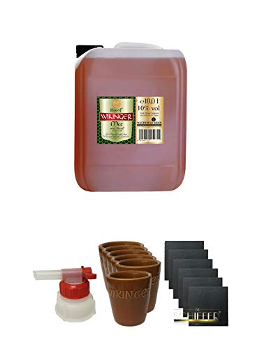 Behn - HANF - 10% 10,00 Liter Kanister + Pumpe für Wikinger Met Kanister + Wikinger Met Tonbecher 6er Set - mittlere Größe + Schiefer Glasuntersetzer eckig 6 x ca. 9,5 cm Durchmesser Behn - HANF - 10% 10,00 Liter Kanister + Pumpe für Wikinger Met Kanister + Wikinger Met Tonbecher 6er Set - mittlere Größe + Schiefer Glasuntersetzer eckig 6 x ca. 9,5 cm Durchmesser von 1a Schiefer