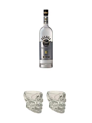 Beluga Noble Russischer Vodka 1,0 Liter + Crystal Head Totenkopf aus Glas 1 Stück 29 ml + Crystal Head Totenkopf aus Glas 1 Stück 29 ml Beluga Noble Russischer Vodka 1,0 Liter + Crystal Head Totenkopf aus Glas 1 Stück 29 ml + Crystal Head Totenkopf aus Glas 1 Stück 29 ml von 1a Schiefer