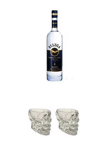 Beluga Transatlantic Vodka 0,7 Liter + Crystal Head Totenkopf aus Glas 1 Stück 29 ml + Crystal Head Totenkopf aus Glas 1 Stück 29 ml Beluga Transatlantic Vodka 0,7 Liter + Crystal Head Totenkopf aus Glas 1 Stück 29 ml + Crystal Head Totenkopf aus Glas 1 Stück 29 ml von 1a Schiefer