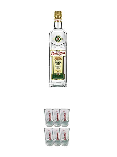 Berentzen Traditionskorn aus Weizen 0,7 Liter + Berentzen Shotglas mit Eichstrich 6 x 2cl Berentzen Traditionskorn aus Weizen 0,7 Liter + Berentzen Shotglas mit Eichstrich 6 x 2cl von 1a Schiefer