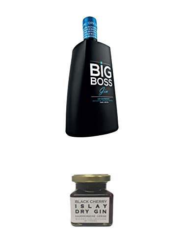 Big Boss Dry Gin Premium 40% 0,7 Liter + Islay Dry Gin Black Cherry Sauerkirsche Marmelade 150 Gramm Big Boss Dry Gin Premium 40% 0,7 Liter + Islay Dry Gin Black Cherry Sauerkirsche Marmelade 150 Gramm von 1a Schiefer