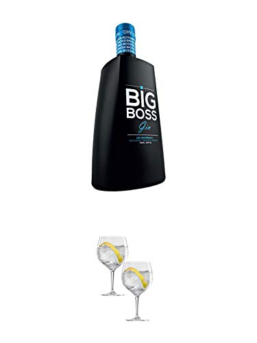 Big Boss Dry Gin Premium 40% 0,7 Liter + Spiegelau Gin & Tonic 4390179 2 Gläser Big Boss Dry Gin Premium 40% 0,7 Liter + Spiegelau Gin & Tonic 4390179 2 Gläser von 1a Schiefer