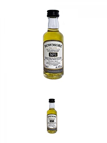 Bowmore No.1 Single Malt Whisky 40% 0,05 Liter Miniatur + Bowmore No.1 Single Malt Whisky 40% 0,05 Liter Miniatur von 1a Schiefer