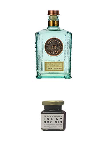 Brooklyn Gin USA 0,7 Liter + Islay Dry Gin Black Cherry Sauerkirsche Marmelade 150 Gramm Brooklyn Gin USA 0,7 Liter + Islay Dry Gin Black Cherry Sauerkirsche Marmelade 150 Gramm von 1a Schiefer
