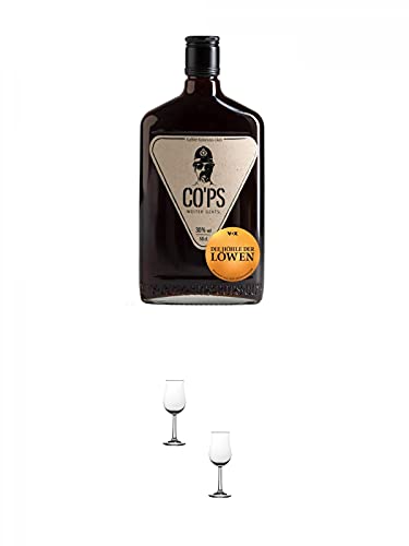 COPS Kaffee-Kolanuss-Likör 0,5 Liter + Nosing Gläser Kelchglas Bugatti mit Eichstrich 2cl und 4cl - 2 Stück COPS Kaffee-Kolanuss-Likör 0,5 Liter + Nosing Gläser Kelchglas Bugatti mit Eichstrich 2cl und 4cl - 2 Stück von 1a Schiefer