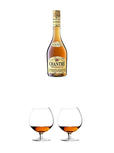 Chantrè deutscher Weinbrand 0,7 Liter + Cognacglas/Schwenker Stölzle 1 Stück - 103/18 + Cognacglas/Schwenker Stölzle 1 Stück - 103/18 von 1a Schiefer