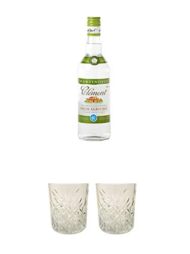 Clement Rhum Agricole Blanc 40% - Martinique 0,7 Liter + Rum Glas 1 Stück + Rum Glas 1 Stück Clement Rhum Agricole Blanc 40% - Martinique 0,7 Liter + Rum Glas 1 Stück + Rum Glas 1 Stück von 1a Schiefer