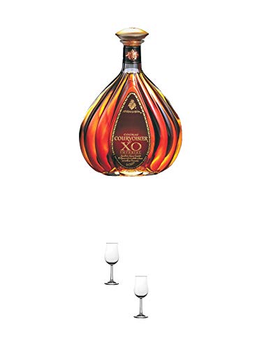 Courvoisier XO 0,7 Liter + Nosing Gläser Kelchglas Bugatti mit Eichstrich 2cl und 4cl - 2 Stück Courvoisier XO 0,7 Liter + Nosing Gläser Kelchglas Bugatti mit Eichstrich 2cl und 4cl - 2 Stück von 1a Schiefer