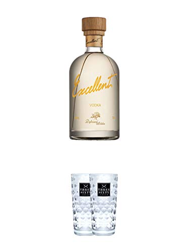 Debowa EXCELLENT Vodka 0,7 Liter + Three Sixty Vodka Gläser 2 Stück Debowa EXCELLENT Vodka 0,7 Liter + Three Sixty Vodka Gläser 2 Stück von 1a Schiefer