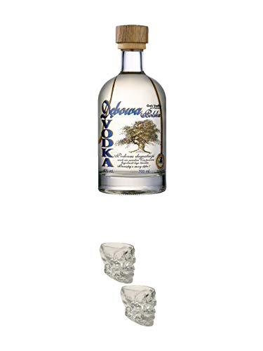 Debowa Vodka 0,7 Liter + Wodka Totenkopf Shotglas 2 Stück Debowa Vodka 0,7 Liter + Wodka Totenkopf Shotglas 2 Stück von 1a Schiefer