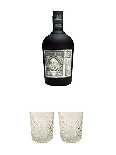 Diplomatico Botucal 12 Jahre ohne Tube Venezuela 0,7 Liter + Rum Glas 1 Stück + Rum Glas 1 Stück von 1a Schiefer