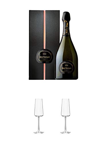 Dom Ruinart Champagner Brut 0,75 Liter + Stölzle Power Champagnerkelch 1 Stück - 1590029 + Stölzle Power Champagnerkelch 1 Stück - 1590029 von 1a Schiefer