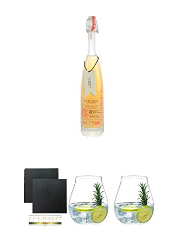 Eden Mill Gin Likör Strawberry & Black Pepper Schottland 0,35 Liter + Schiefer Glasuntersetzer eckig ca. 9,5 cm Ø 2 Stück + Gin Tonic Glas - 5414/67 + Gin Tonic Glas - 5414/67 Eden Mill Gin Likör Strawberry & Black Pepper Schottland 0,35 Liter + Schiefer Glasuntersetzer eckig ca. 9,5 cm Ø 2 Stück + Gin Tonic Glas - 5414/67 + Gin Tonic Glas - 5414/67 von 1a Schiefer