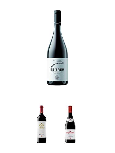 Es Tren Vino Tino Mallorca IGP Rotwein 0,75 Liter + Torres Miguel Spanien CORONAS Rotwein 0,75 Liter + Torres Miguel Spanien SANGRE DE TORO Rotwein 0,75 Liter von 1a Schiefer