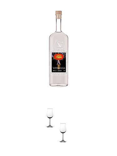 Fischergeist Kräuterlikör 1,0 Liter MAGNUM Flasche + Nosing Gläser Kelchglas Bugatti mit Eichstrich 2cl und 4cl - 2 Stück Fischergeist Kräuterlikör 1,0 Liter MAGNUM Flasche + Nosing Gläser Kelchglas Bugatti mit Eichstrich 2cl und 4cl - 2 Stück von 1a Schiefer