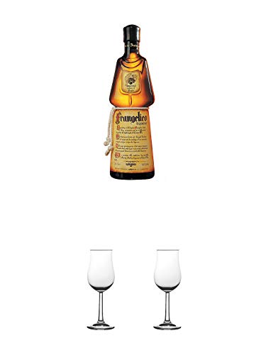 Frangelico Haselnuss Likör 0,7 Liter + Nosing Gläser Kelchglas Bugatti mit Eichstrich 2cl und 4cl 1 Stück + Nosing Gläser Kelchglas Bugatti mit Eichstrich 2cl und 4cl 1 Stück von 1a Schiefer