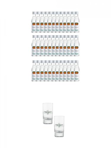 Freihof Alt Lustenau Marille 36 x 0,02 Liter Miniatur + Freihofs Shot Glas 4cl 2 Stück Freihof Alt Lustenau Marille 36 x 0,02 Liter Miniatur + Freihofs Shot Glas 4cl 2 Stück von 1a Schiefer