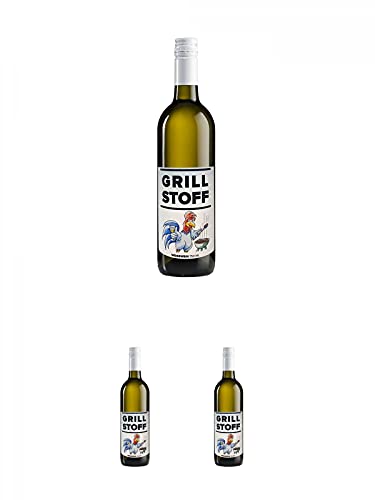 GRILLSTOFF Weißwein 0,75 Liter + GRILLSTOFF Weißwein 0,75 Liter + GRILLSTOFF Weißwein 0,75 Liter von 1a Schiefer