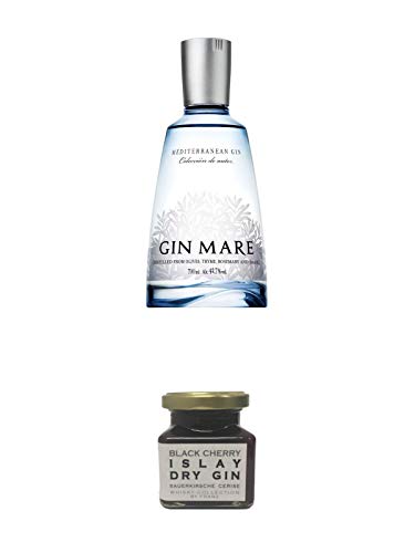 Gin Mare aus Spanien 0,7 Liter + Islay Dry Gin Black Cherry Sauerkirsche Marmelade 150 Gramm Gin Mare aus Spanien 0,7 Liter + Islay Dry Gin Black Cherry Sauerkirsche Marmelade 150 Gramm von 1a Schiefer
