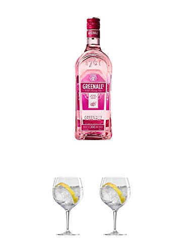 Greenalls WILD BERRY 37,5% Gin England 0,7 Liter + Ballon Bistro Cubata GIN Glas 1 Stück + Ballon Bistro Cubata GIN Glas 1 Stück von 1a Schiefer