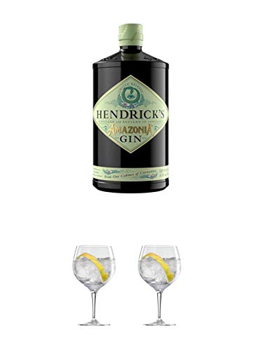 Hendricks - AMAZONIA - Gin 1,0 Liter + Ballon Bistro Cubata GIN Glas 1 Stück + Ballon Bistro Cubata GIN Glas 1 Stück von 1a Schiefer