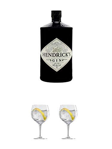 Hendricks Gin Small Batch 1,0 Liter Magnum + Ballon Bistro Cubata GIN Glas 1 Stück + Ballon Bistro Cubata GIN Glas 1 Stück von 1a Schiefer