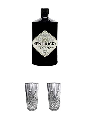 Hendricks Gin Small Batch 1,0 Liter Magnum + Hendricks Highball Gin Glas + Hendricks Highball Gin Glas von 1a Schiefer