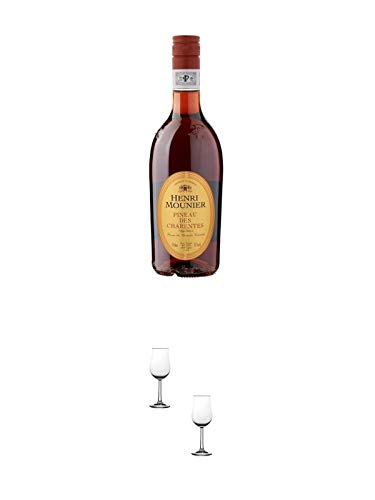 Henri Mounier ROSE 0,7 Liter + Nosing Gläser Kelchglas Bugatti mit Eichstrich 2cl und 4cl - 2 Stück von 1a Schiefer