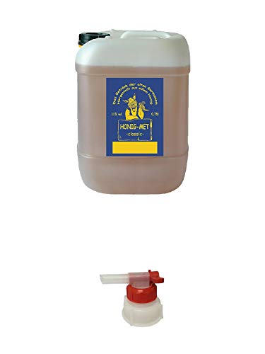 Honig Met Classic im 10 Liter Kanister + Pumpe für Wikinger Met Kanister von 1a Schiefer