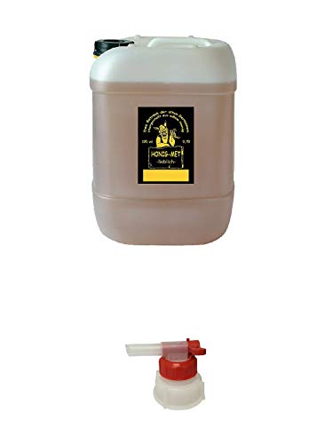 Honig Met lieblich im 10 Liter Kanister + Pumpe für Wikinger Met Kanister von 1a Schiefer