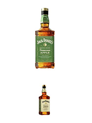 Jack Daniels APPLE 35% 0,7 Liter + Jack Daniels Honey Whisky Likör 0,7 Liter von 1a Schiefer