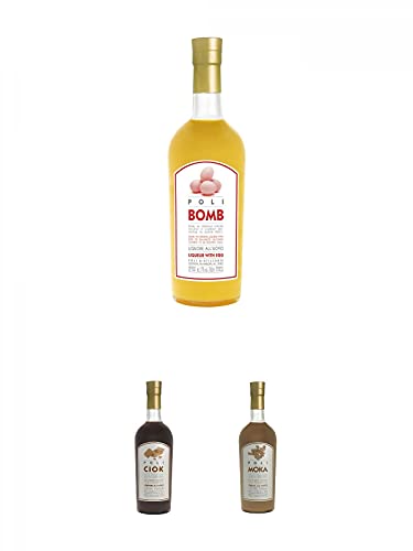 Jacopo Poli Kreme 17 Bomb 0,7 Liter + Jacopo Poli Kreme - CIOK - Kakaolikör 0,7 Liter + Jacopo Poli Kreme - Moka Crema al Caffe - 0,7 Liter Jacopo Poli Kreme 17 Bomb 0,7 Liter + Jacopo Poli Kreme - CIOK - Kakaolikör 0,7 Liter + Jacopo Poli Kreme - Moka Crema al Caffe - 0,7 Liter von 1a Schiefer