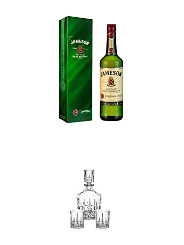 Jameson Irish Whiskey 0,7 Liter + Whisky Decanter + 2 Whiskytumbler von Spiegelau 4500198 von 1a Schiefer