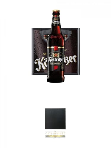 Köstritzer Schwarzbier 20 x 0,5 Liter + Schiefer Glasuntersetzer eckig ca. 9,5 cm Durchmesser Köstritzer Schwarzbier 20 x 0,5 Liter + Schiefer Glasuntersetzer eckig ca. 9,5 cm Durchmesser von 1a Schiefer