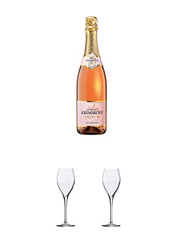 Krimskoye Rose Krimsekt Ukraine 0,75 Liter + Sekt- und Champagnerglas Stölzle 1 Glas - 215/29 + Sekt- und Champagnerglas Stölzle 1 Glas - 215/29 von 1a Schiefer