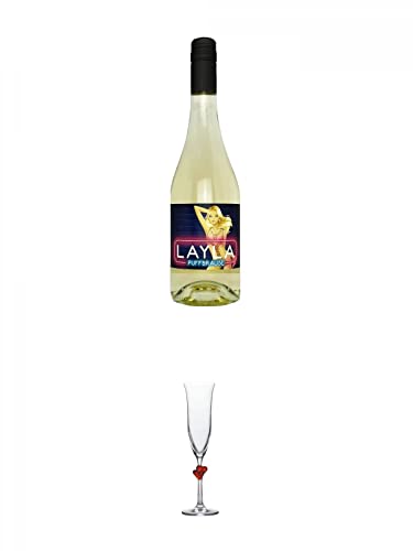 LAYLA Puffbrause Secco trocken 10% 0,75 Liter + Stölzle L'Amour Sektkelch rotes Herz - 3886207 LAYLA Puffbrause Secco trocken 10% 0,75 Liter + Stölzle L'Amour Sektkelch rotes Herz - 3886207 von 1a Schiefer